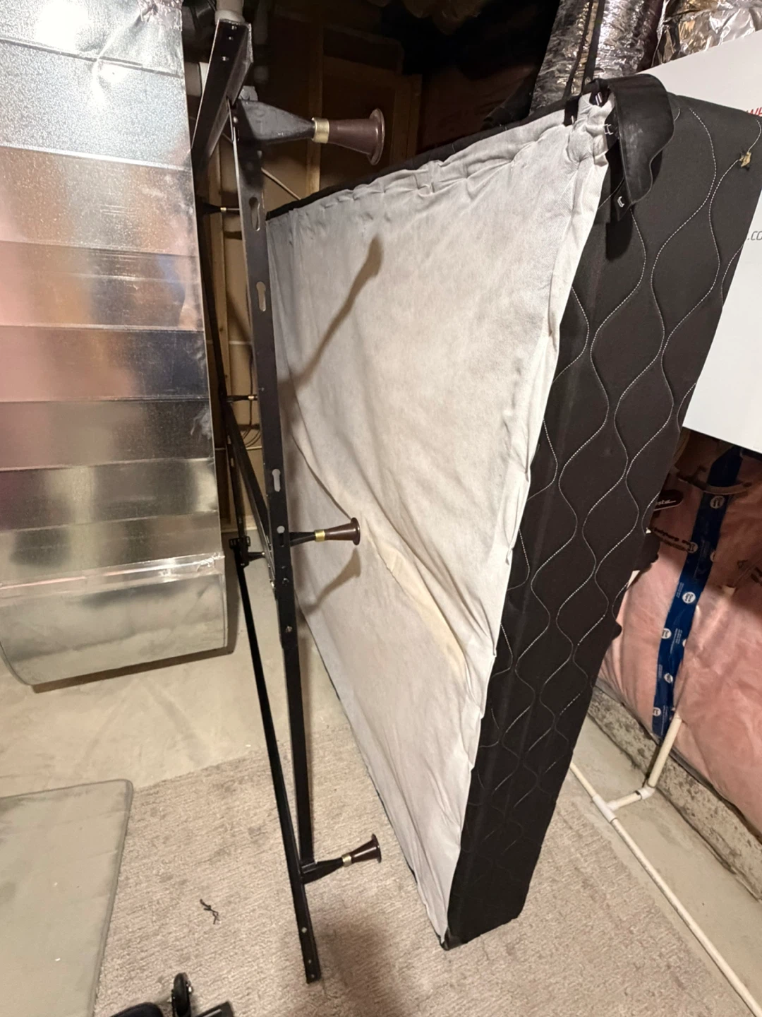 Metal Bed Frame with box spring