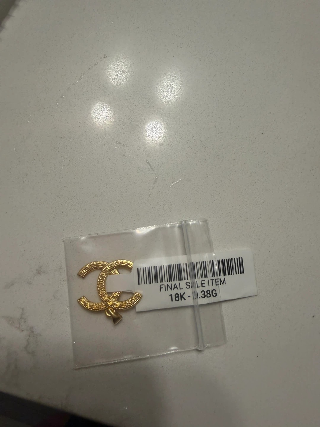 18K  pure Gold Pendant 0.38g - photo 2