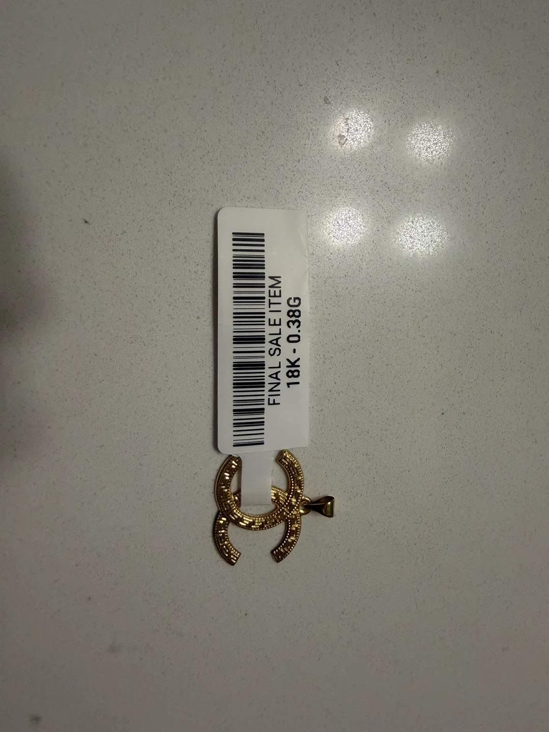18K  pure Gold Pendant 0.38g - photo 3