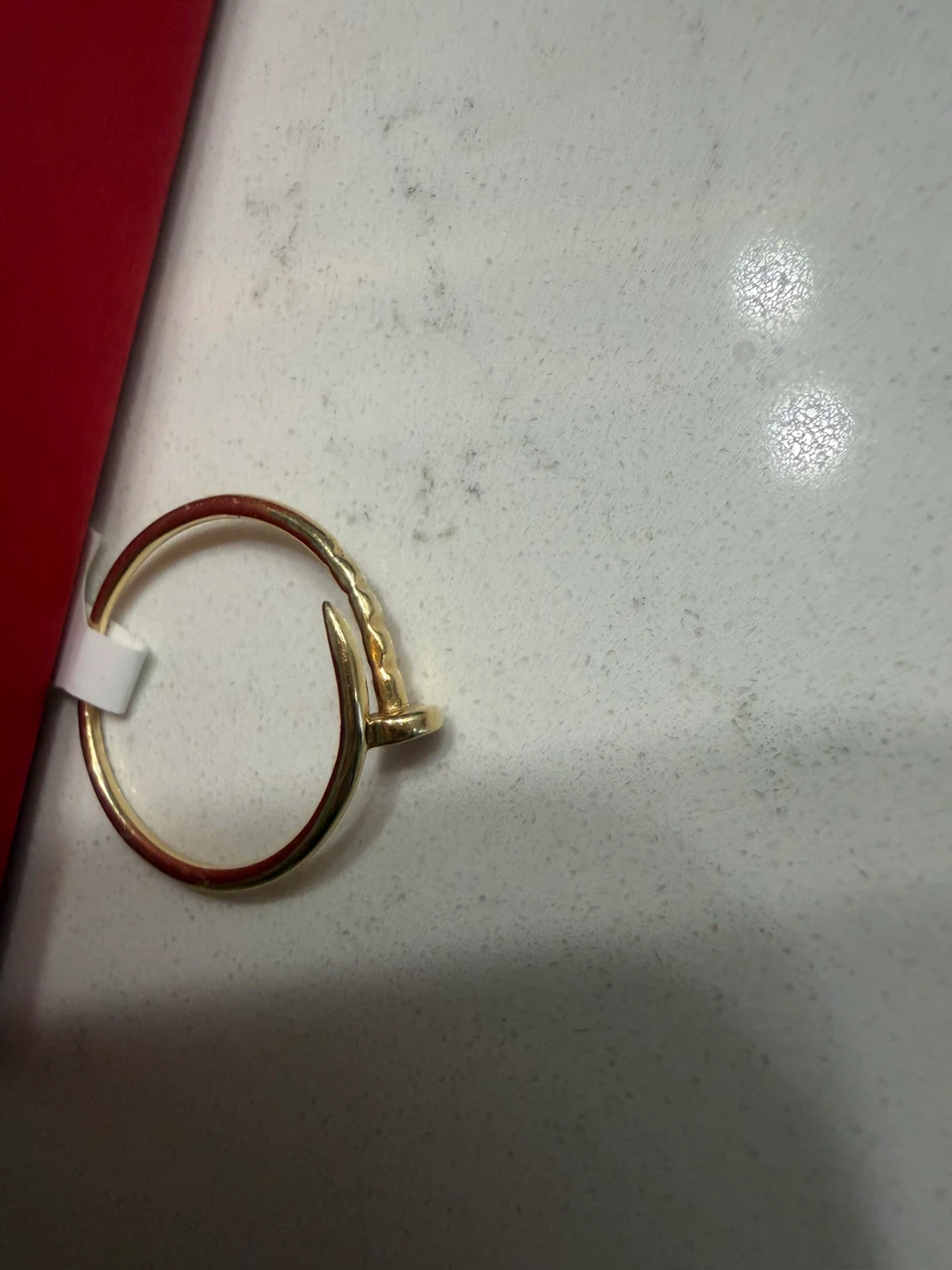 18K Gold Nail Ring - photo 2