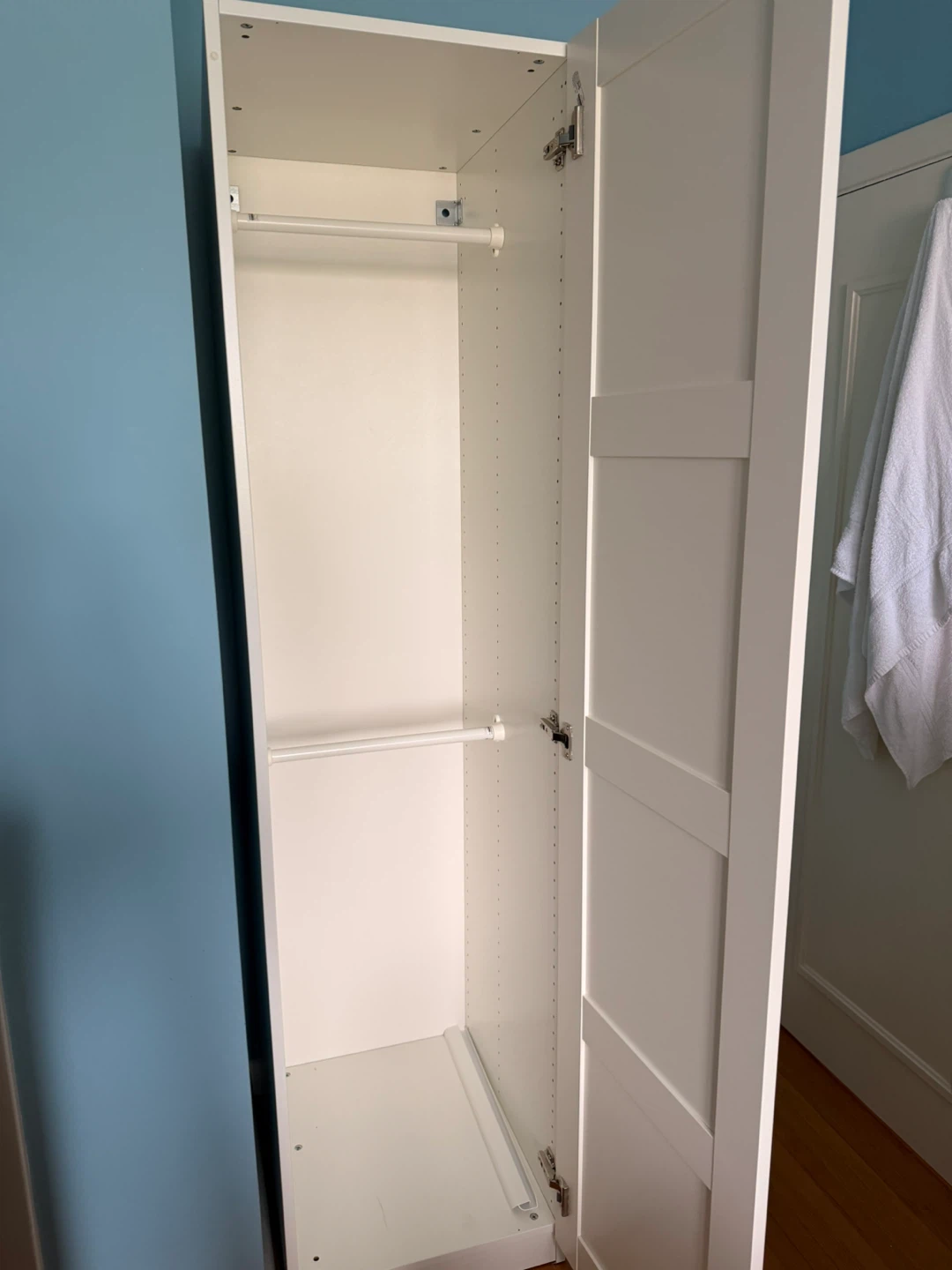 White Wardrobe Cabinet - photo 2