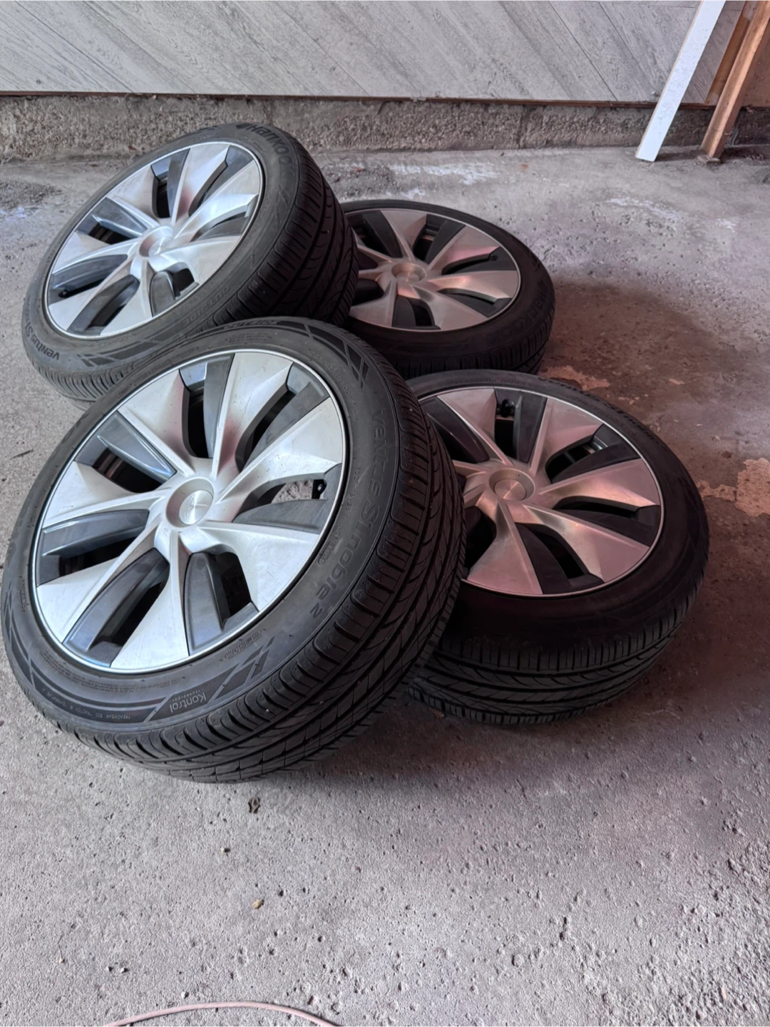 Tesla Model Y OEM 19” Gemini Wheels & Tires – Complete Set of 4 - photo 2
