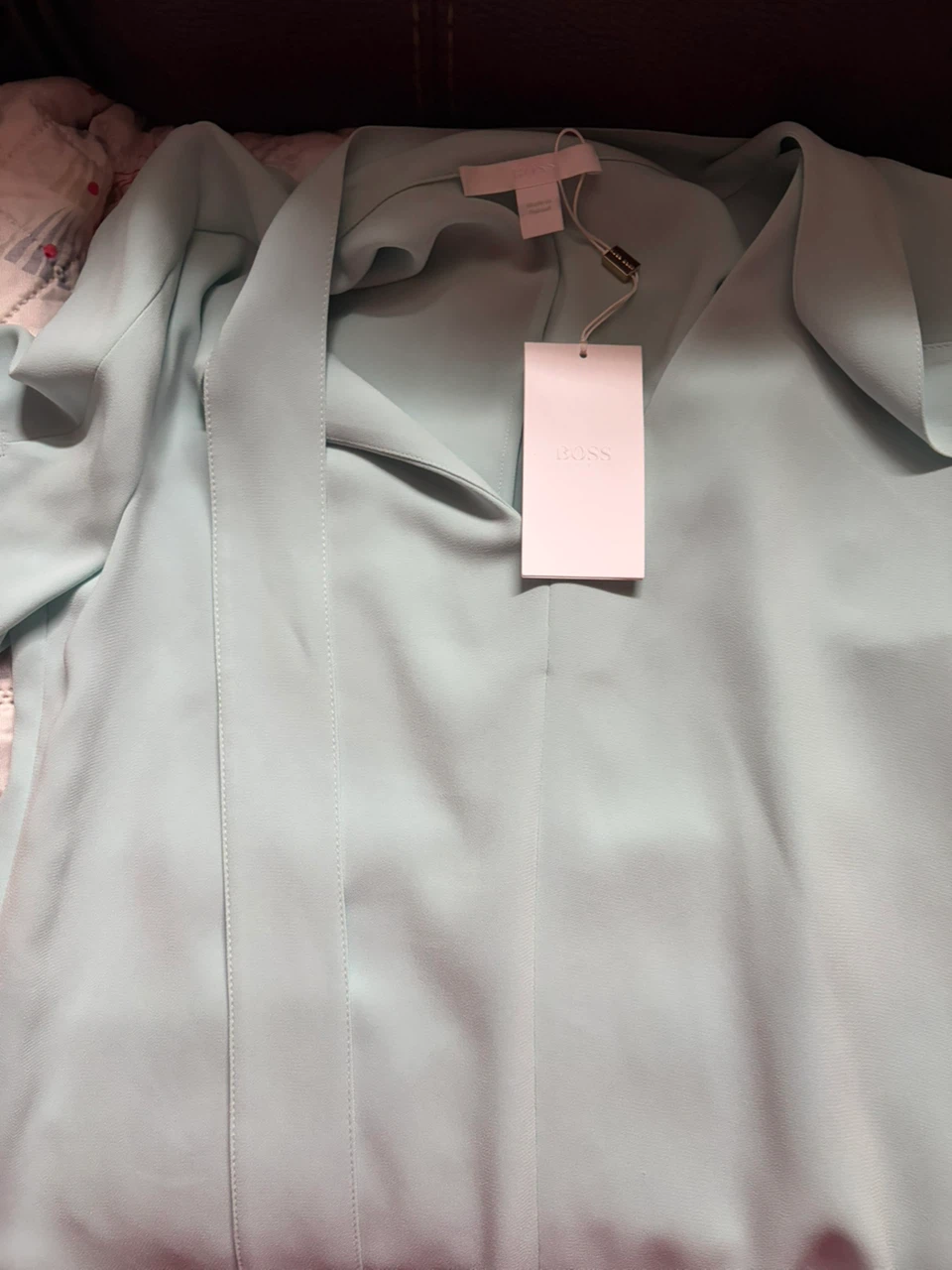 BOSS Light Blue V-Neck Top - photo 4