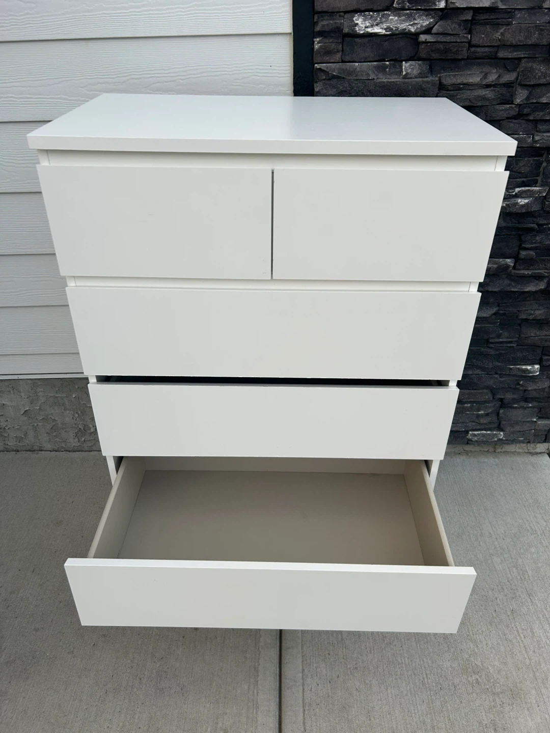 IKEA white dresser MALM 6 drawers - photo 5