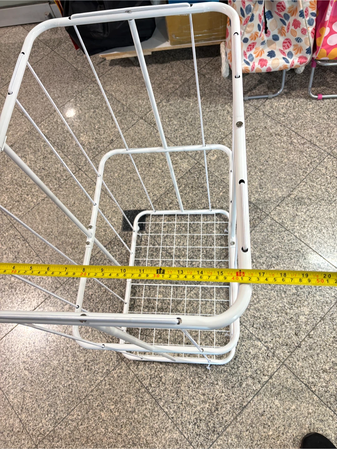 White wire storage shelf - photo 3
