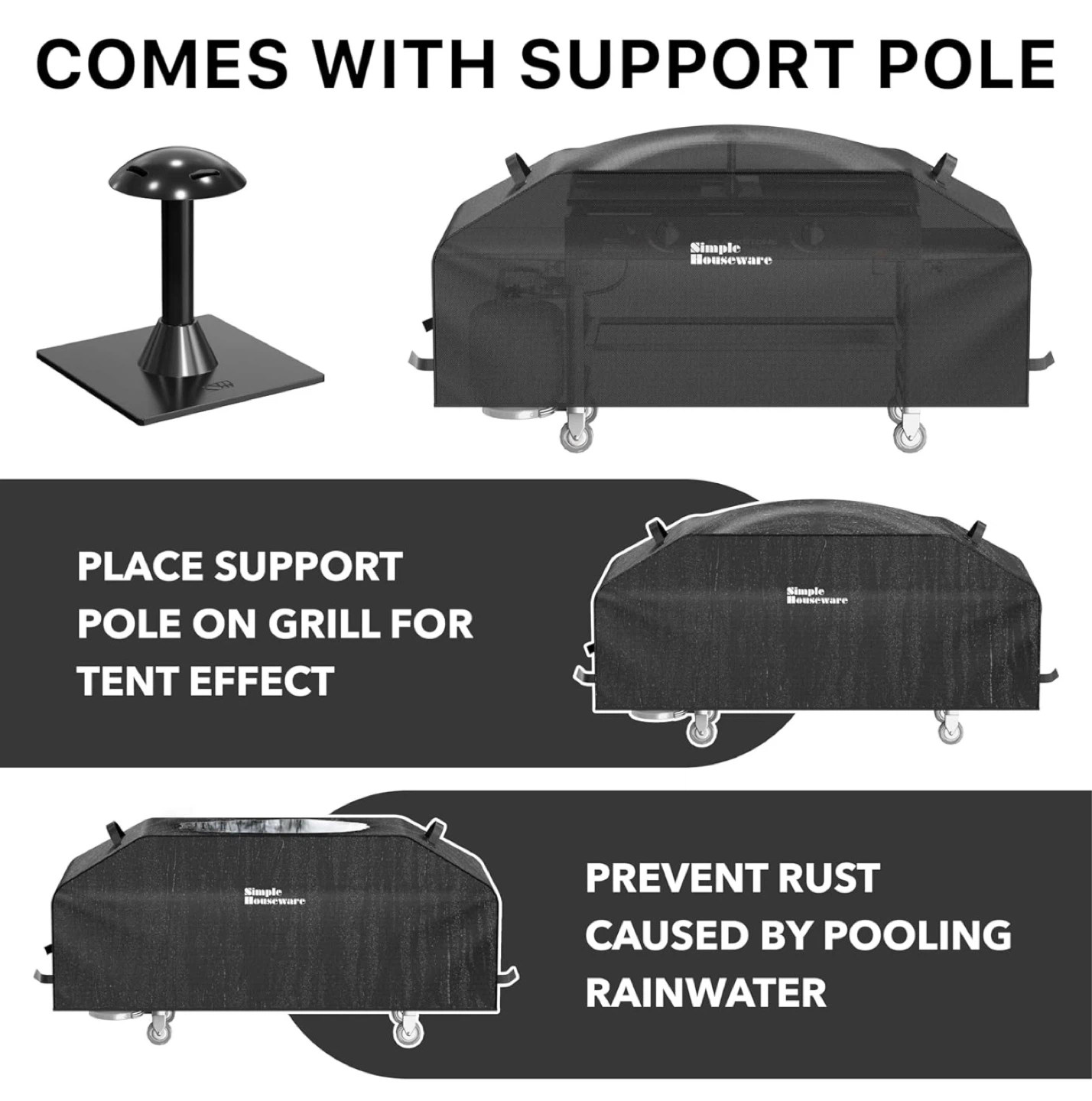 Simple Houseware 36 in. Griddle Flat Top Grill Cover - New - photo 4