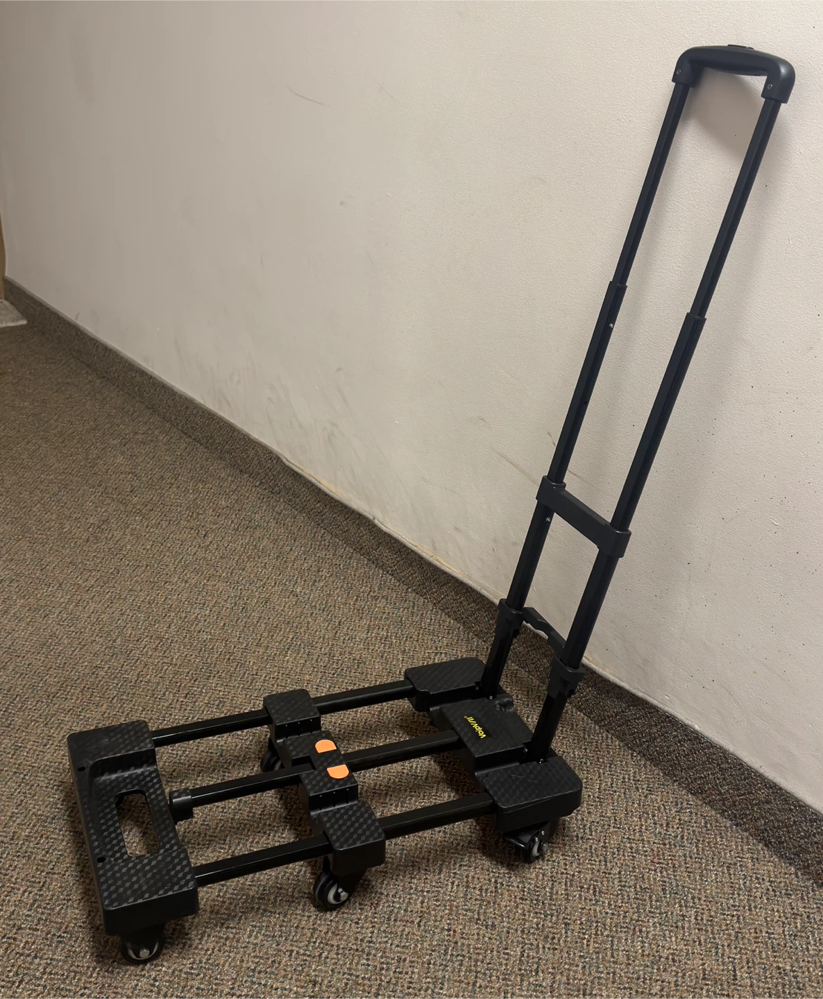 Foldable Adjustable Luggage Cart Dolly with Wheels – Heavy Duty