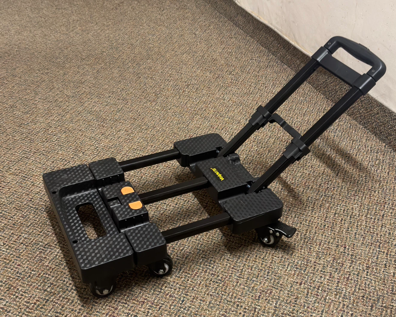 Foldable Adjustable Luggage Cart Dolly with Wheels – Heavy Duty - photo 2