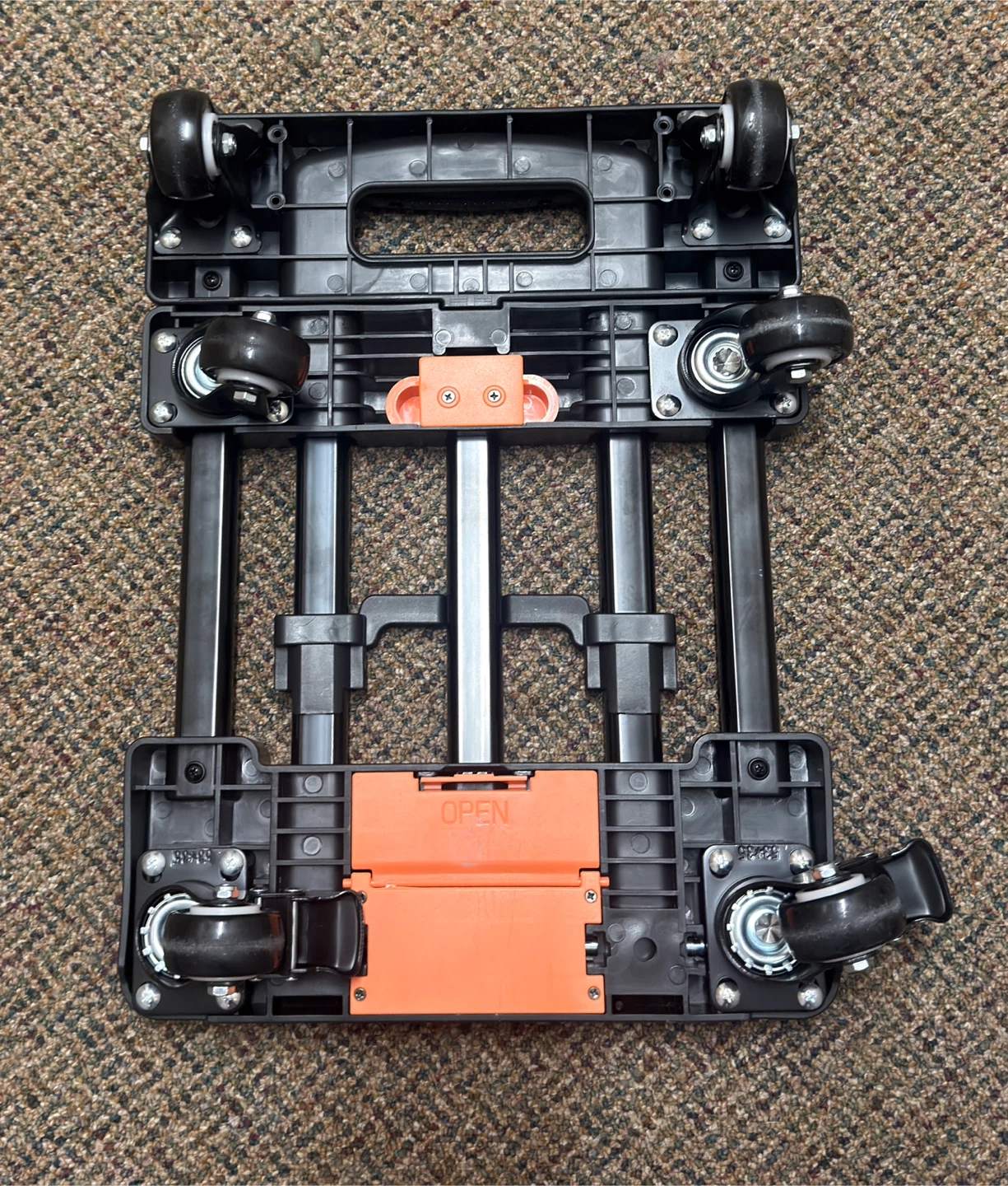 Foldable Adjustable Luggage Cart Dolly with Wheels – Heavy Duty - photo 3