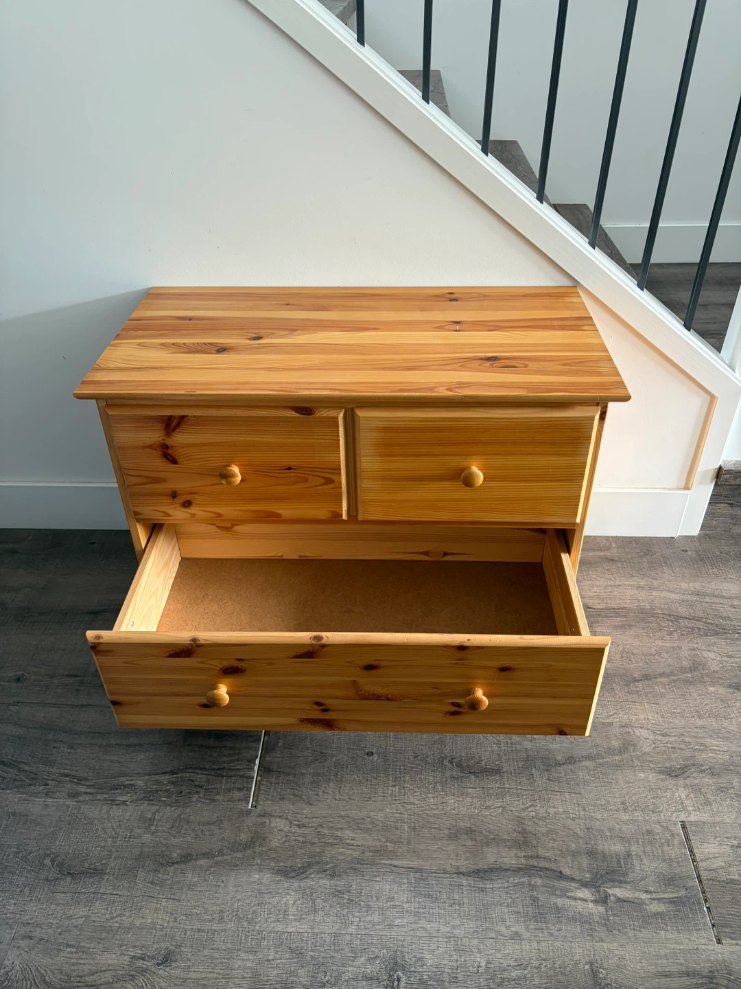 IKEA wooden dresser with 3 drawers - photo 3