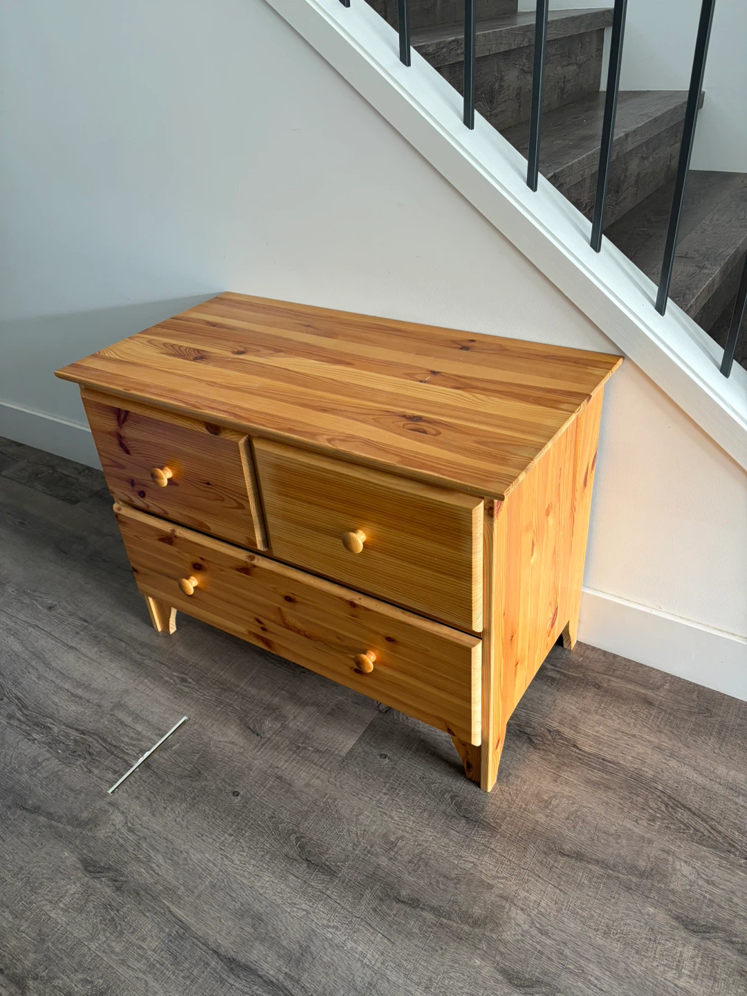 IKEA wooden dresser with 3 drawers - photo 4
