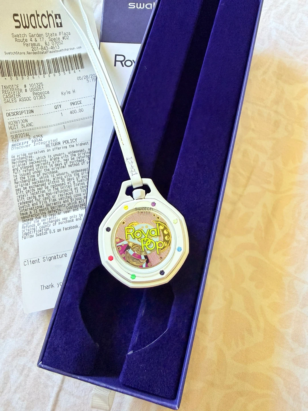 Swatch Royal Pop x Audemar Piguet Huit Blanc new - photo 2