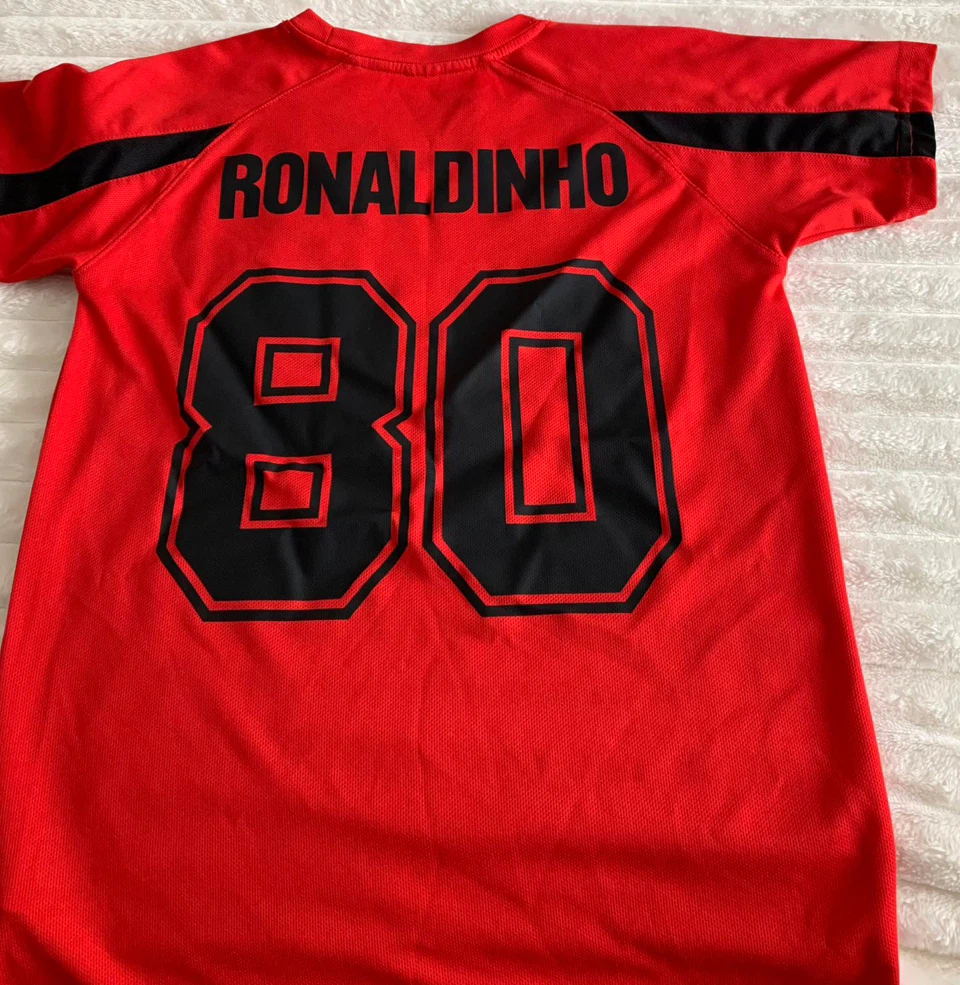 Red Soccer Jersey - Ronaldinho 80 - photo 2