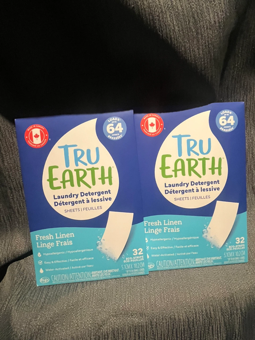 TRU EARTH Laundry Detergent - Fresh Linen - 2 Pack (64 Loads)