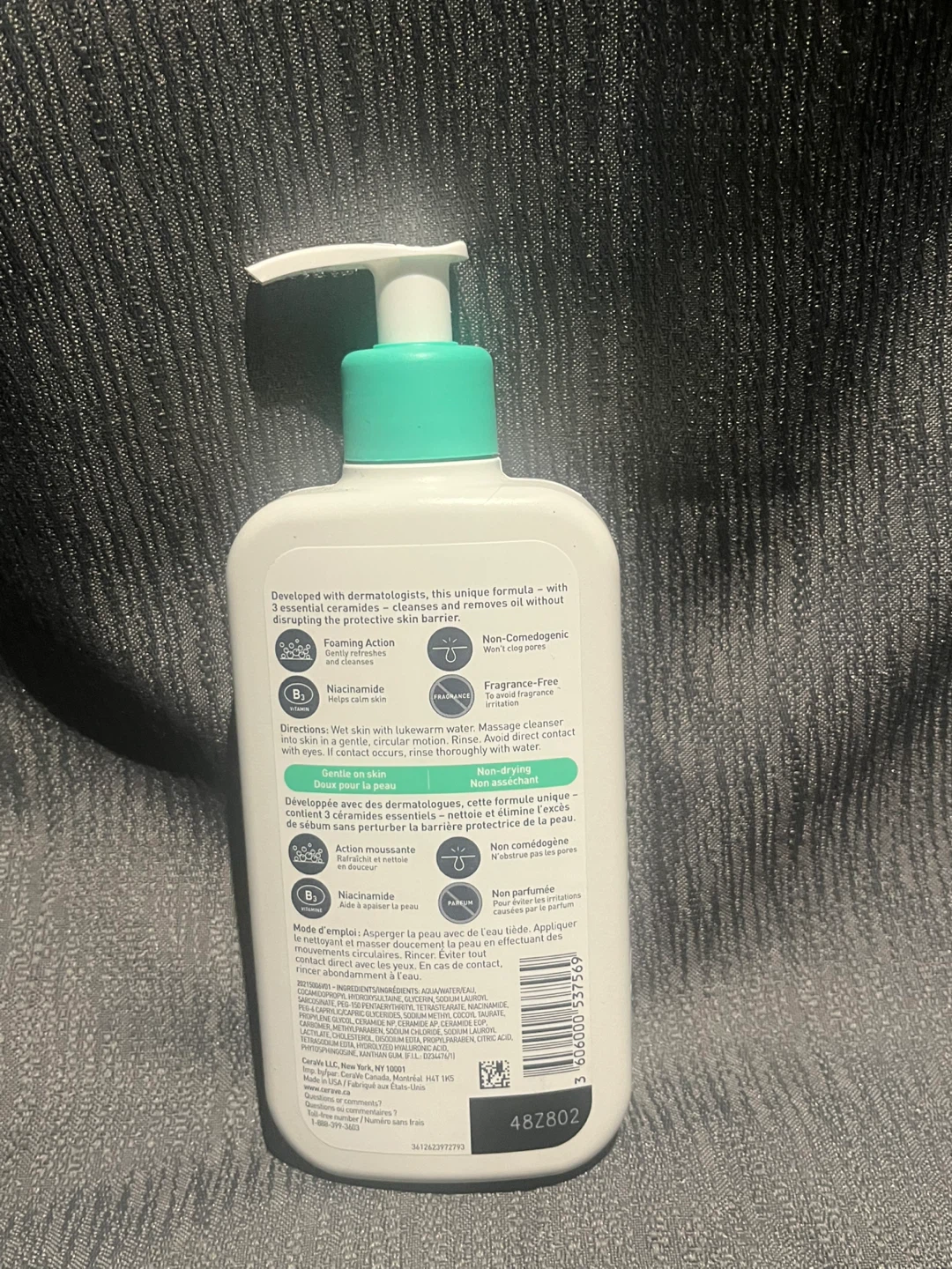 CeraVe Foaming Facial Cleanser for Normal to Oily Skin 355 mL - photo 2