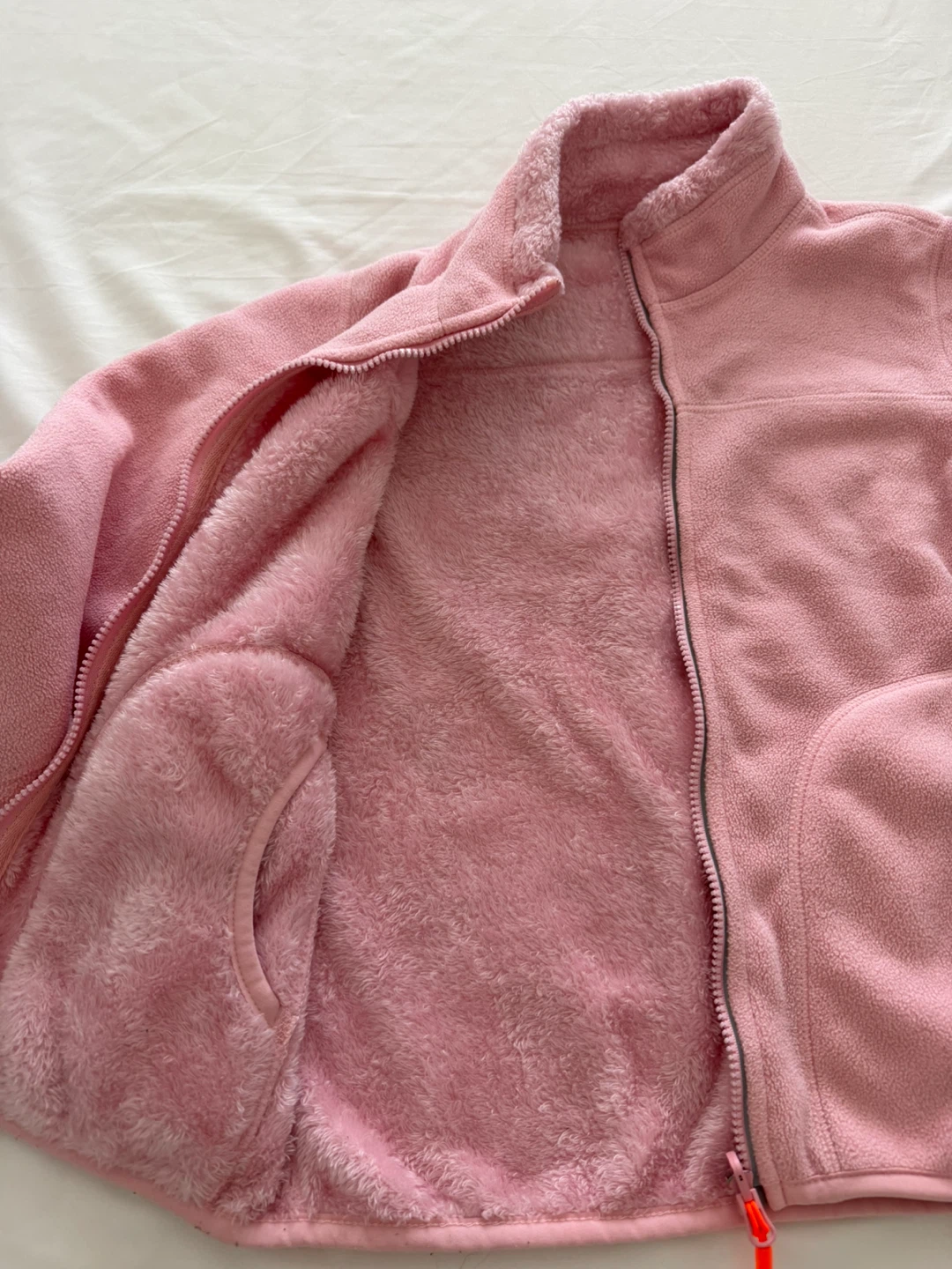 Pink Fleece Lined Zip-Up Jacket - photo 3
