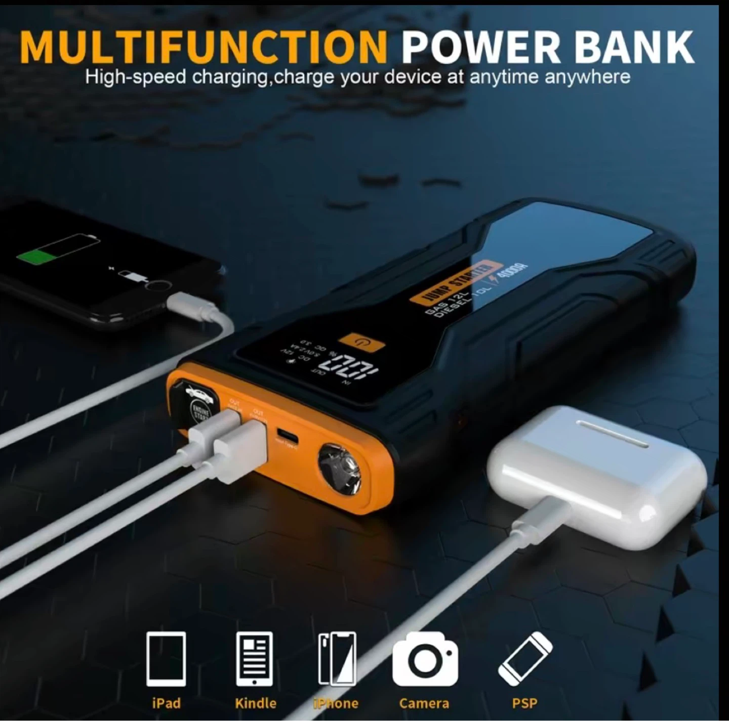 Multifunction Jump Starter Power Bank 4000A - photo 5