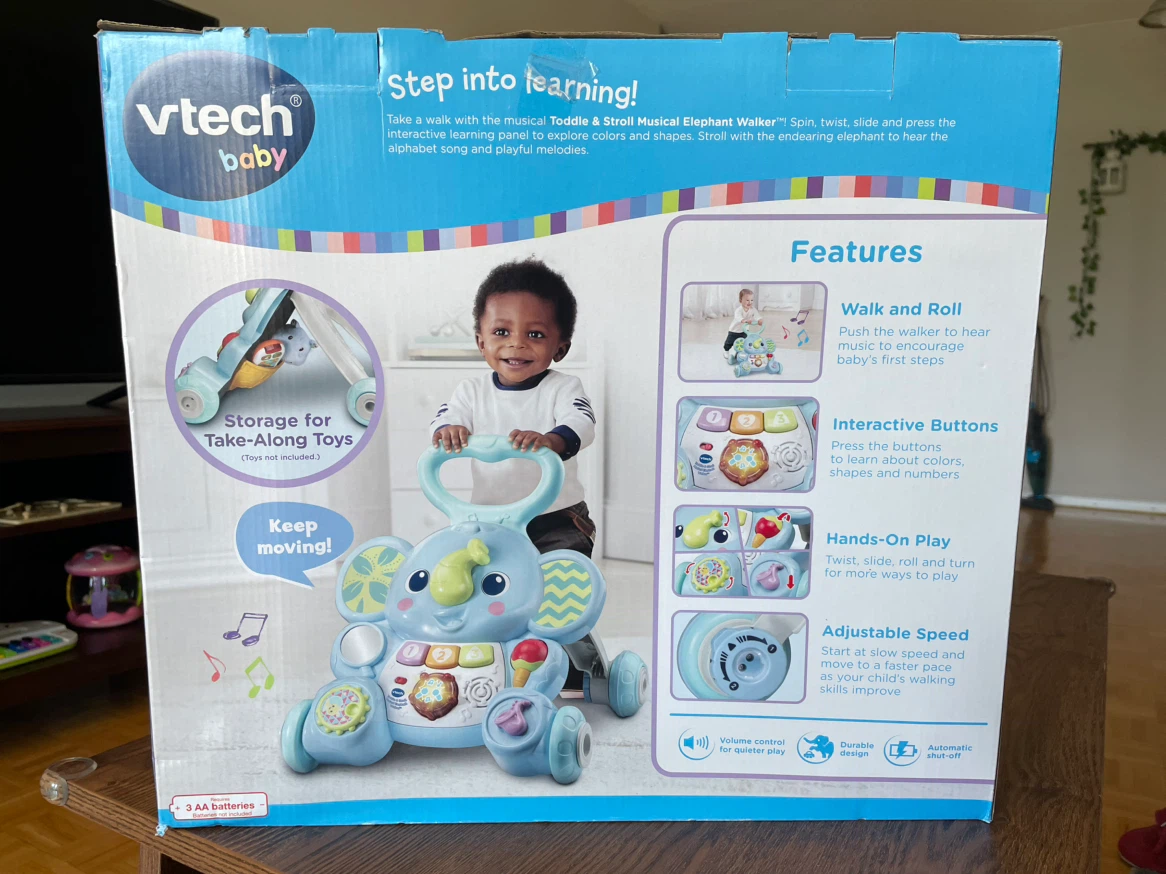 VTech Toddle & Stroll Musical Elephant Walker - photo 3