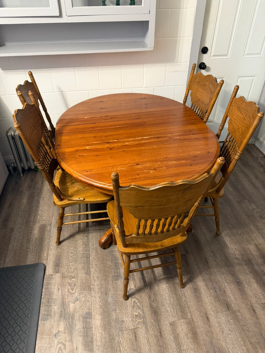 Wooden Dining Table and Chairs Set