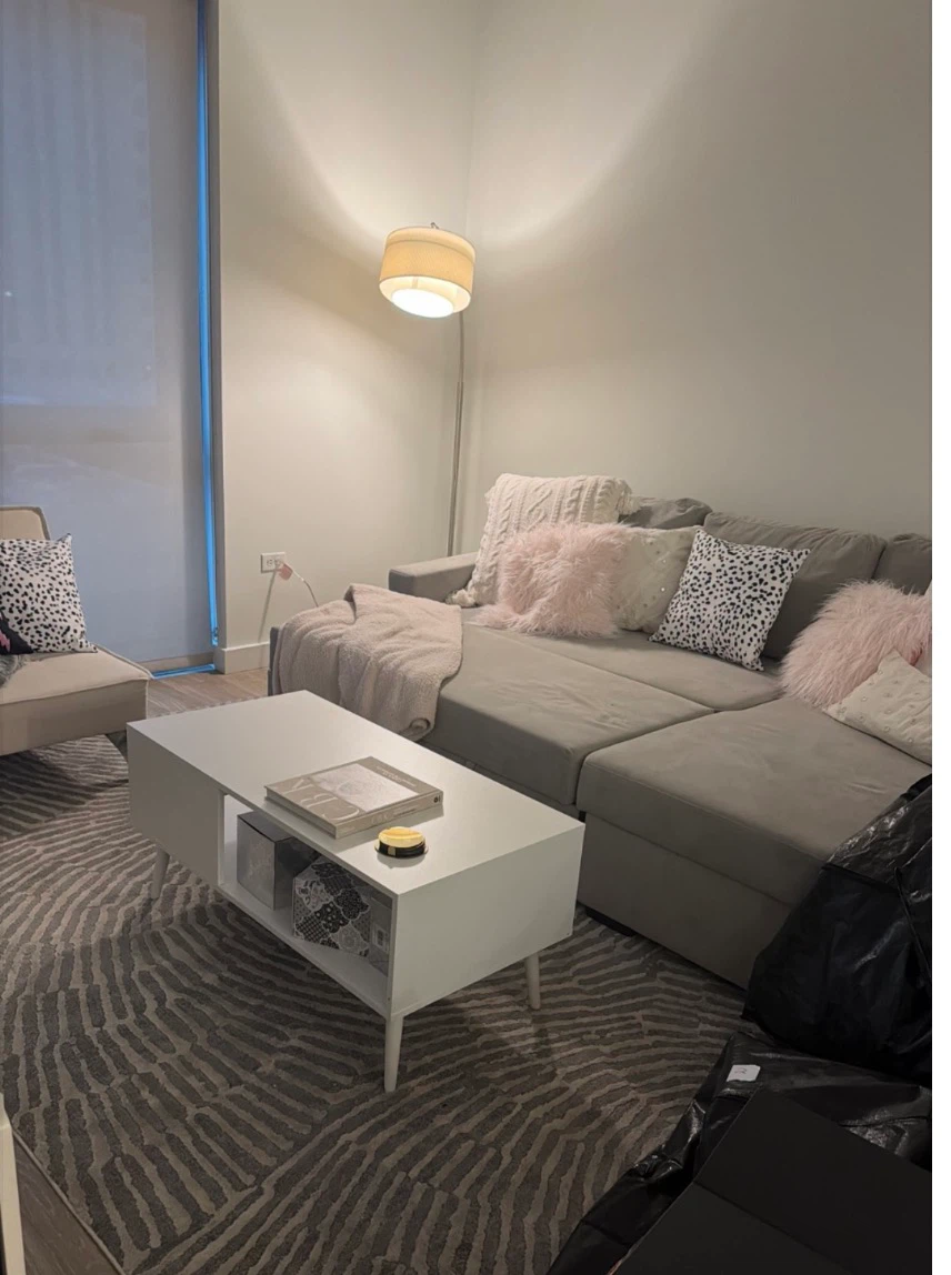 Like new West Elm Sleeper Gray Sectional