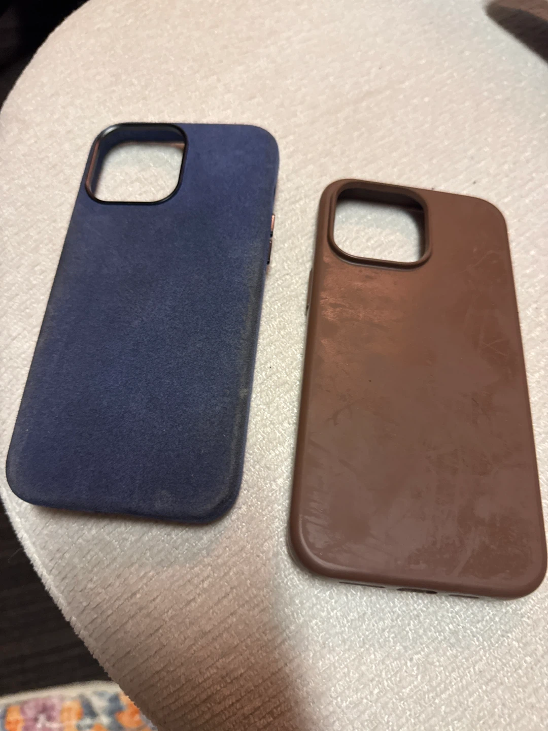 2x iPhone Cases - Blue & Brown