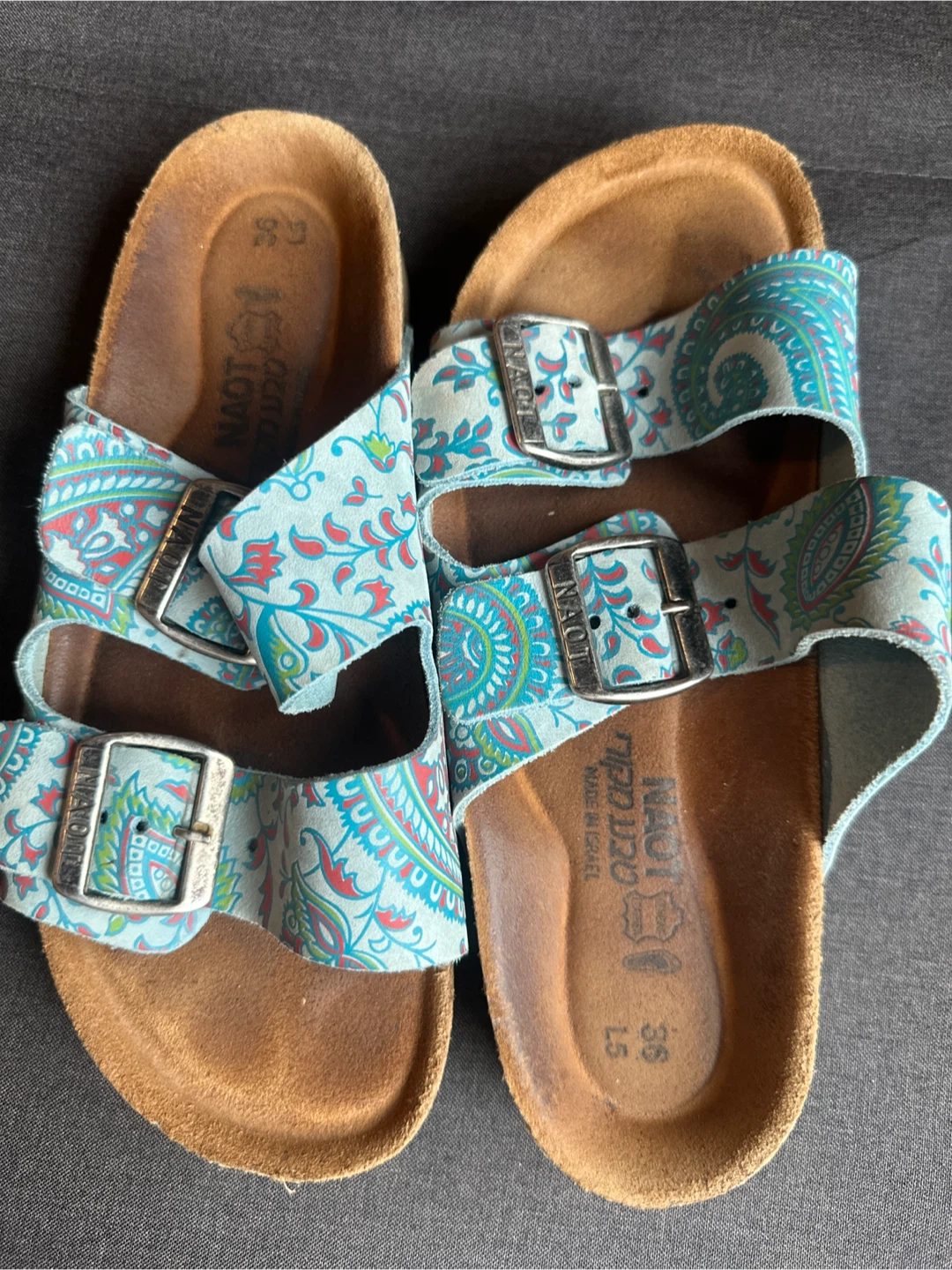 Naot Paisley Print Comfort Sandals