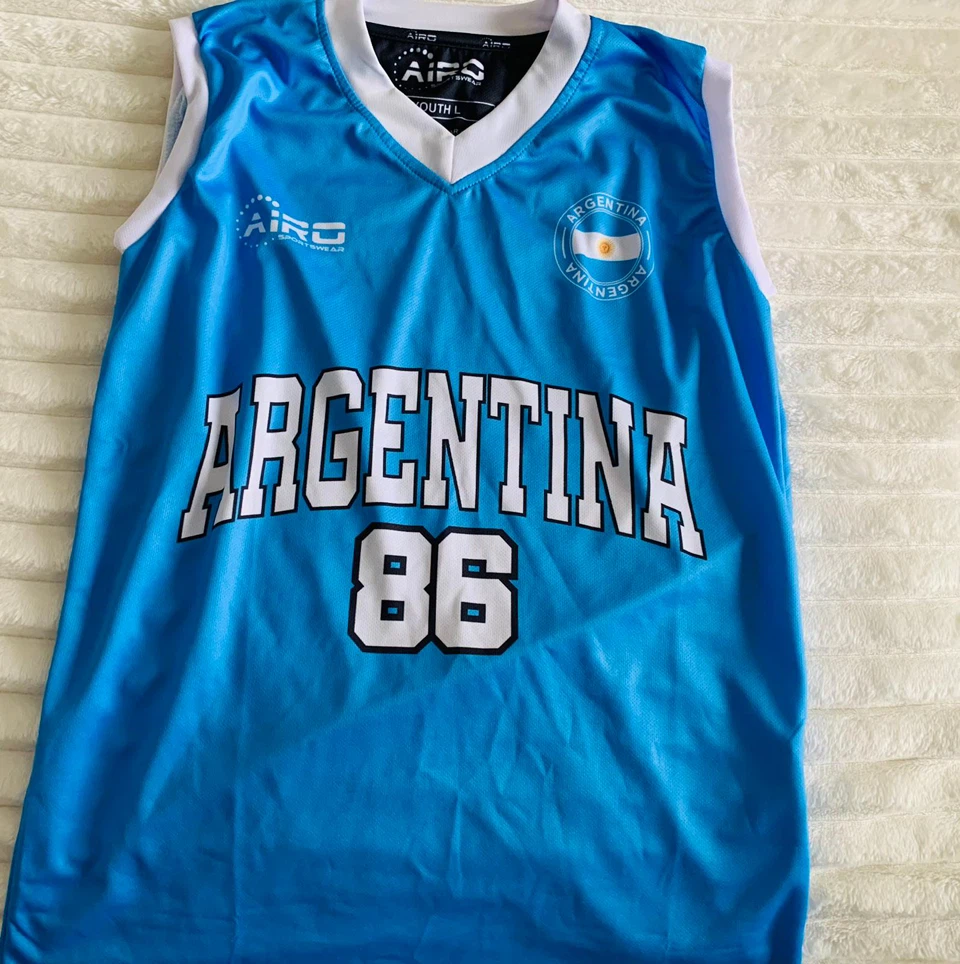 AIRO Argentina 86 Youth Basketball Jersey