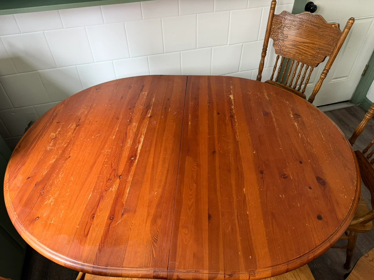 Wooden Dining Table and Chairs Set - photo 4