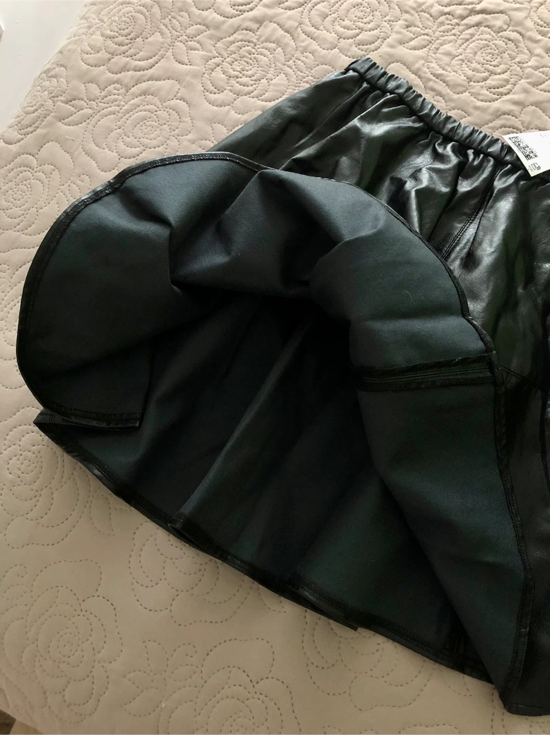 NEW Faux Leather Skirt - Black, Size M - photo 2