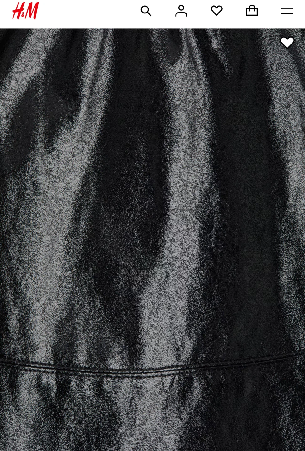 NEW Faux Leather Skirt - Black, Size M - photo 4