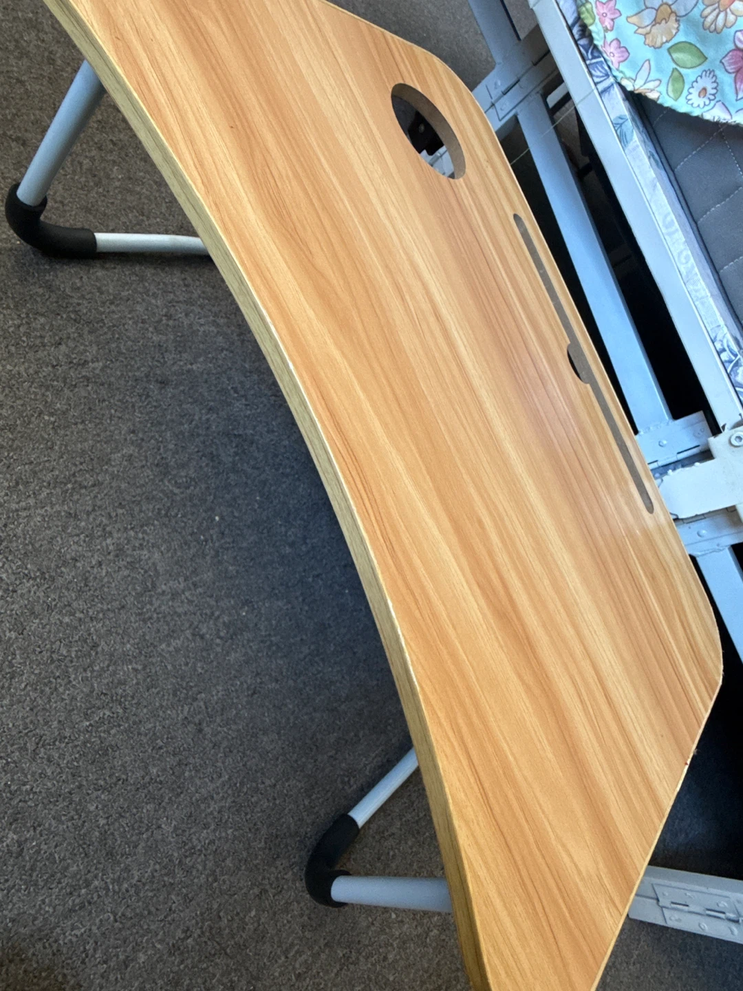 Wooden Lap Desk with Cutout