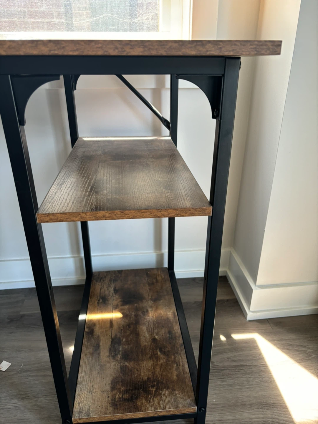 Wood Desk with Shelves - photo 3