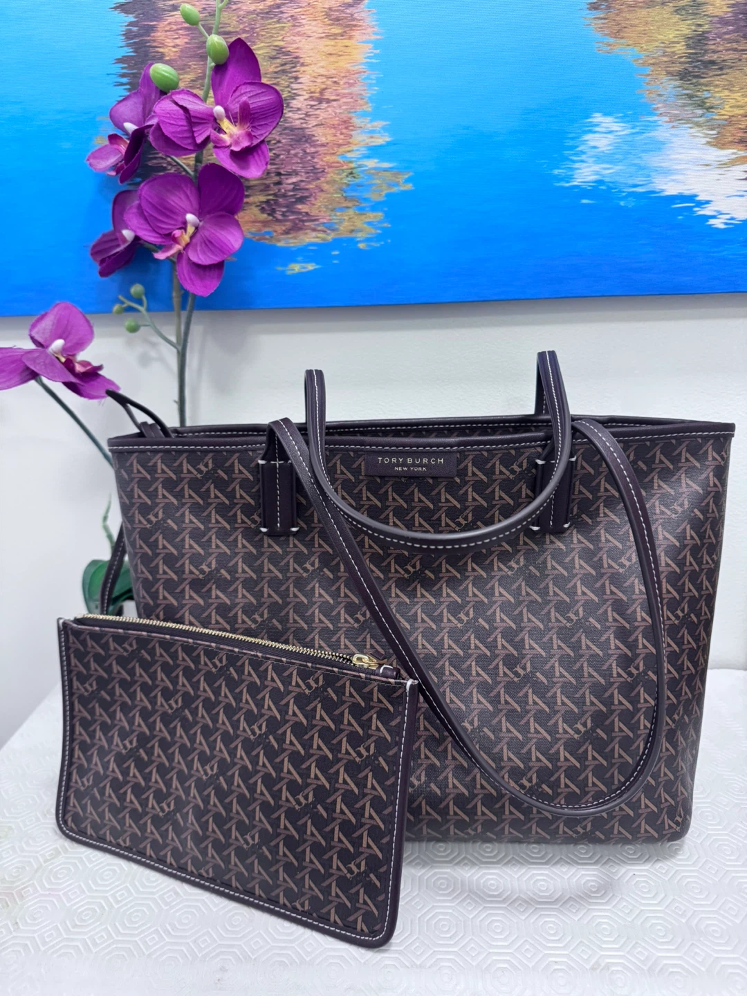 Tory Burch Tote Bag with Pouch