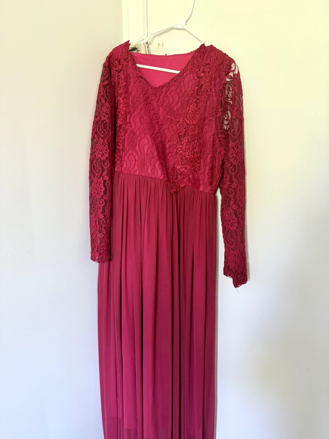 Long Sleeve Lace Detail Dress - photo 2