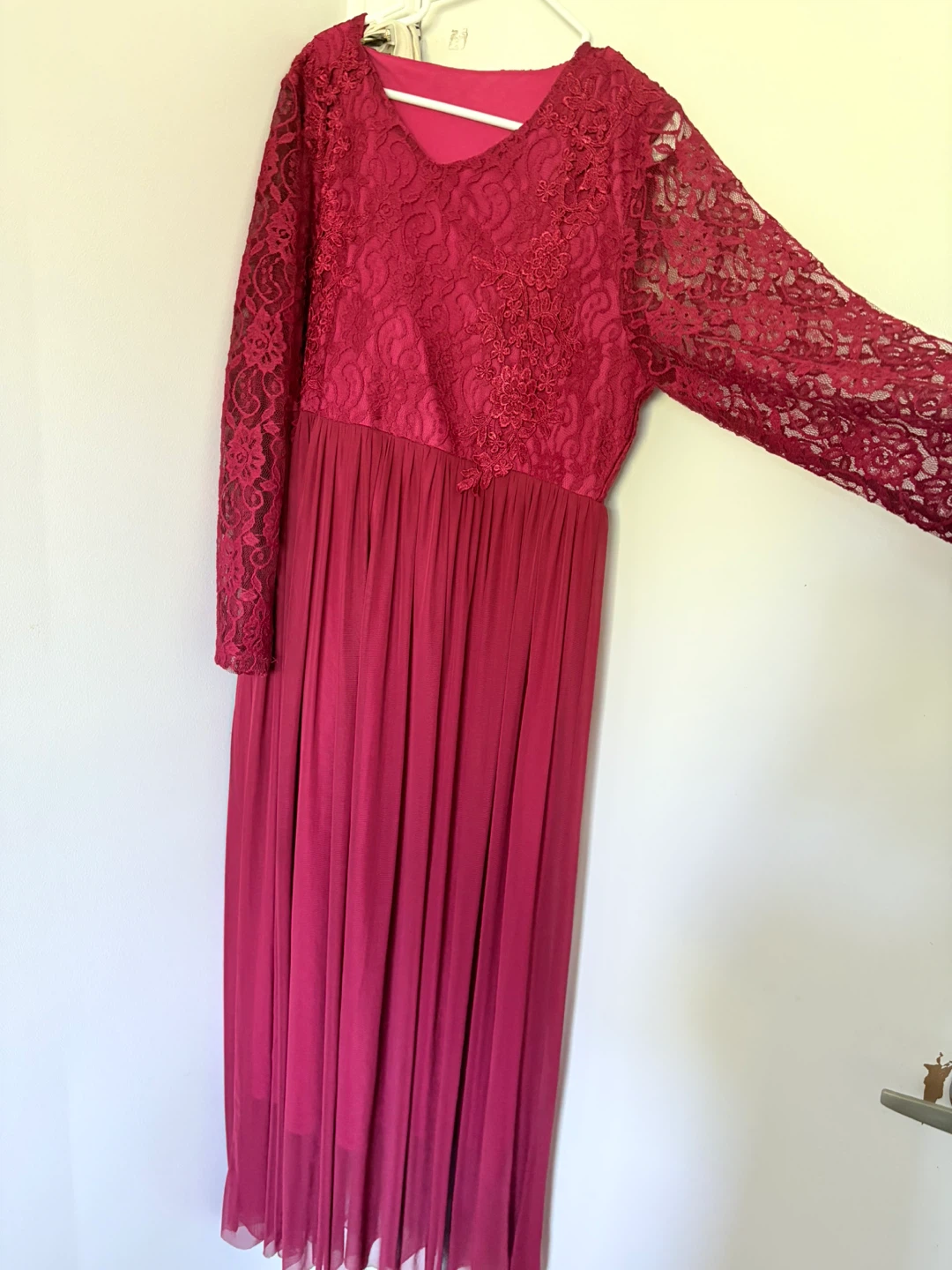 Long Sleeve Lace Detail Dress - photo 3