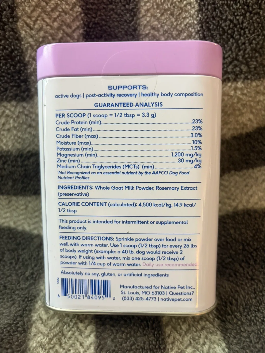 NEW! Native Pet Goat Milk Supplement for Dogs - photo 2