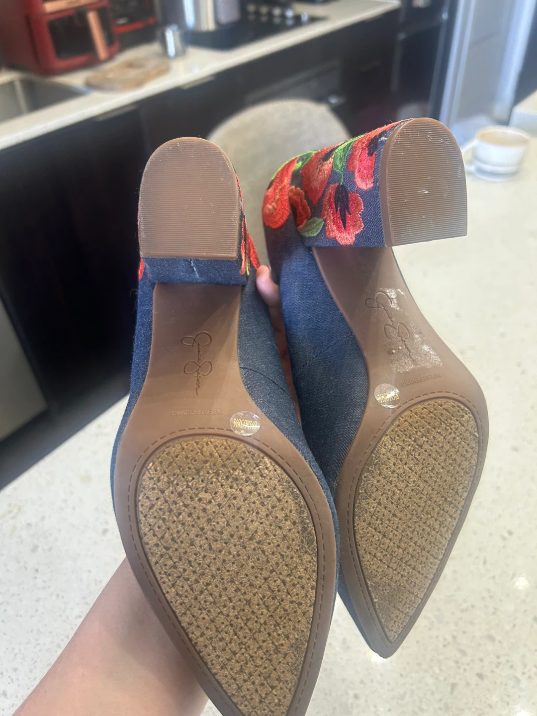 Jessica Simpson embroidered heels size 8/38.5 - photo 5