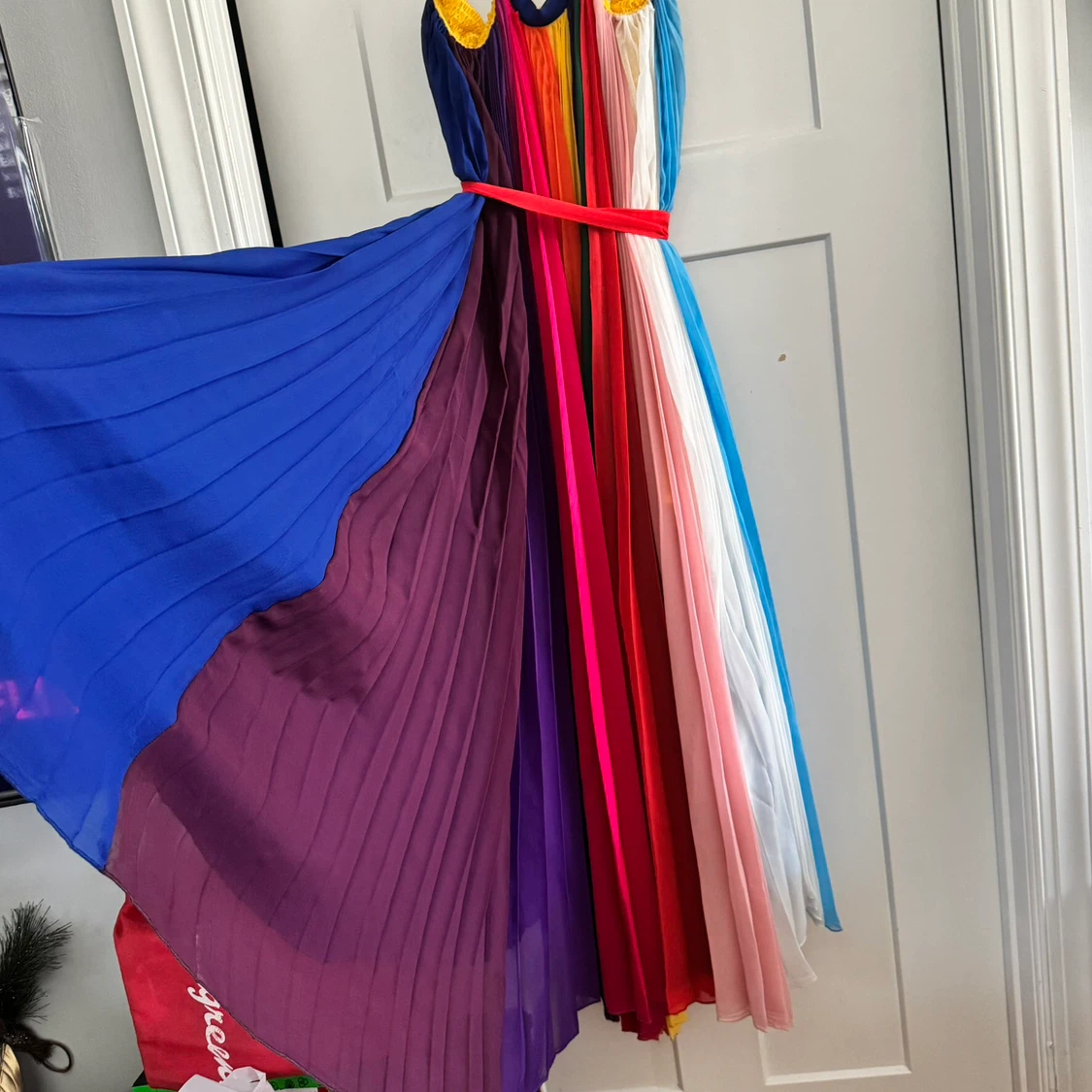 Colorful Pleated Maxi Dress - photo 5