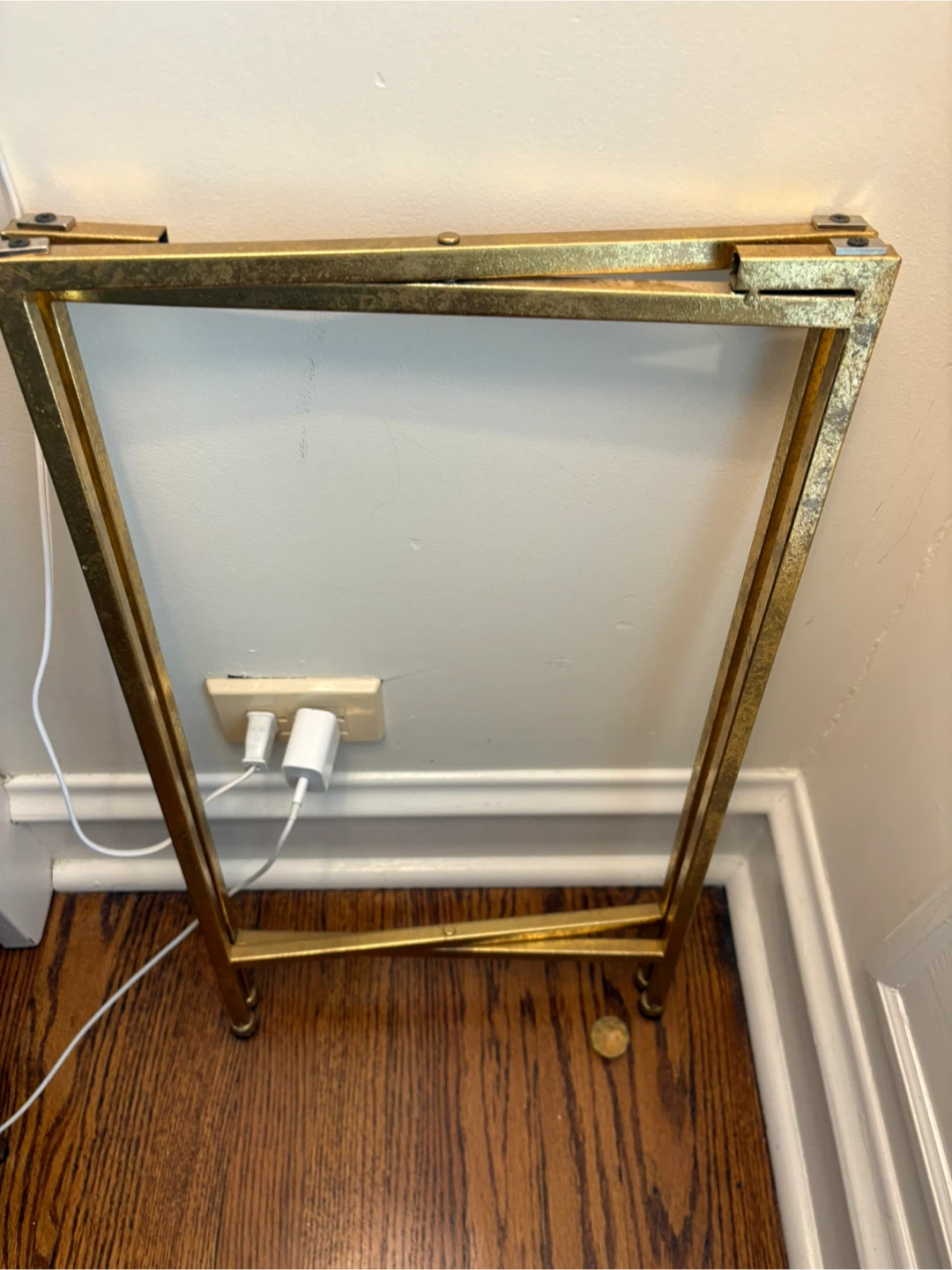 Teal Tray Tables x 2 with Gold Base - photo 4