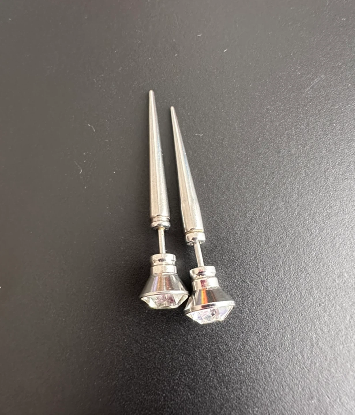 Spike and Crystal Stud Earrings - photo 3