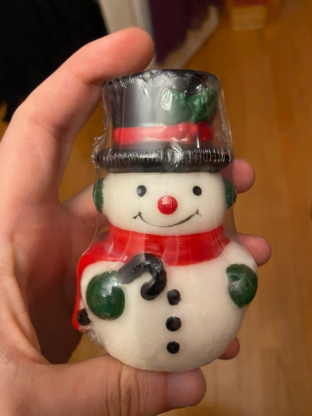 Carlton Cards Novelty Snowman Candle