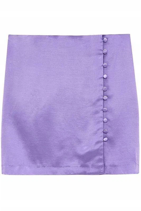 ZARA Lavender Viscose Mini Skirt – Size S - photo 3