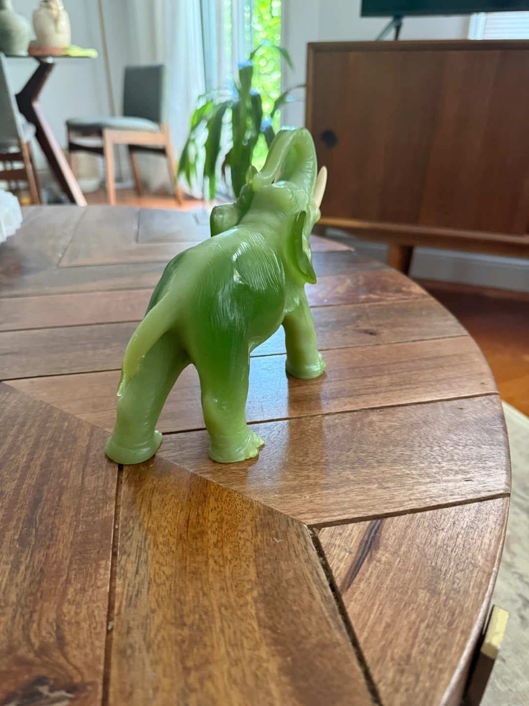 Green Elephant Figurine - photo 3