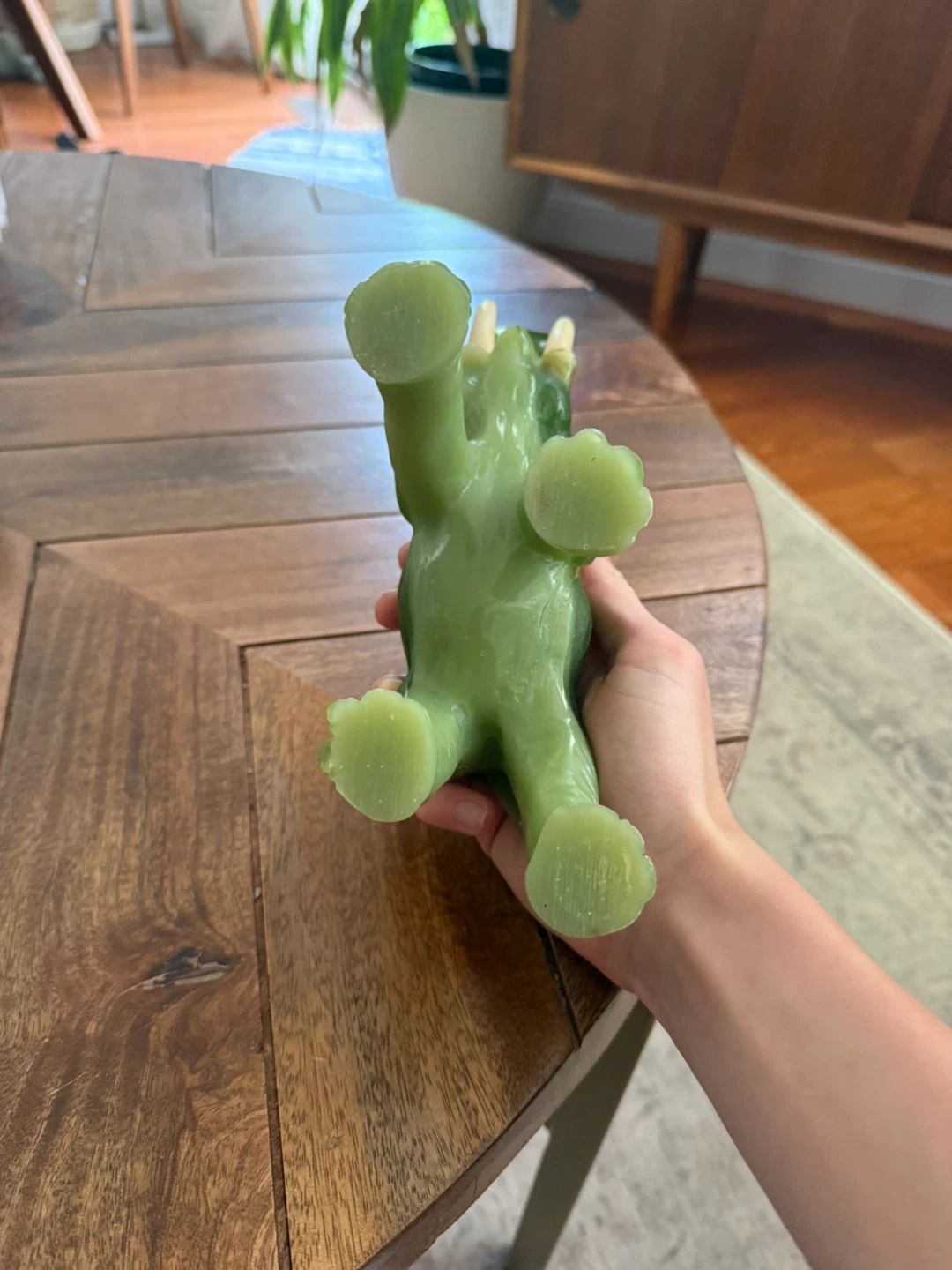 Green Elephant Figurine - photo 4