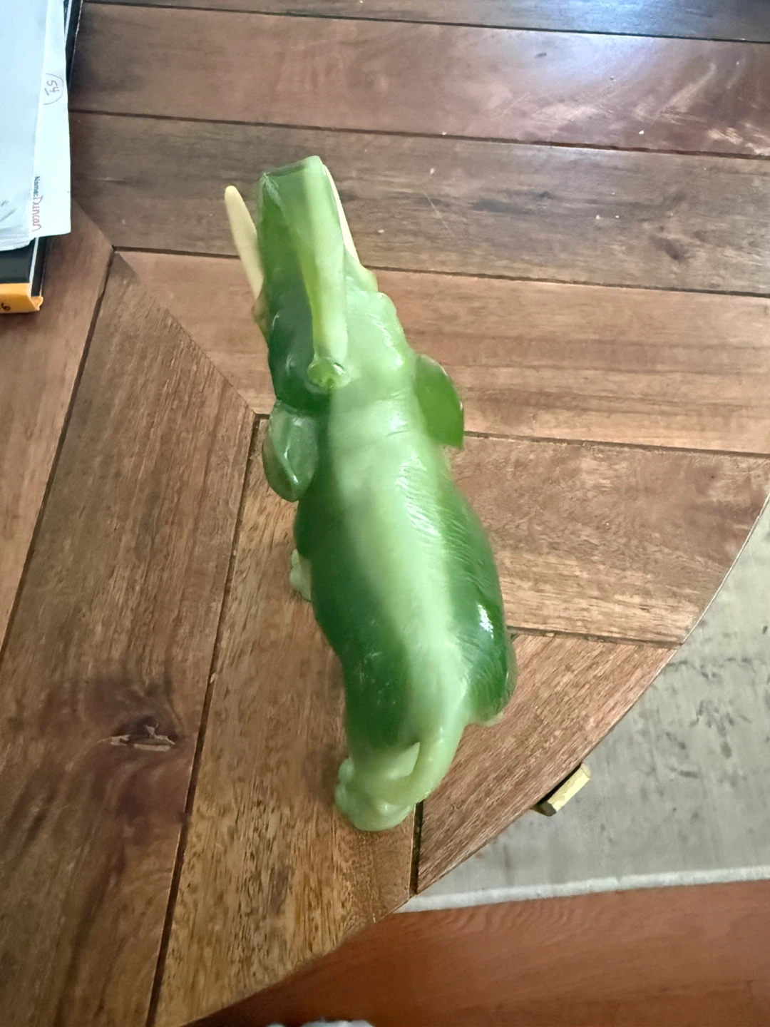 Green Elephant Figurine - photo 5