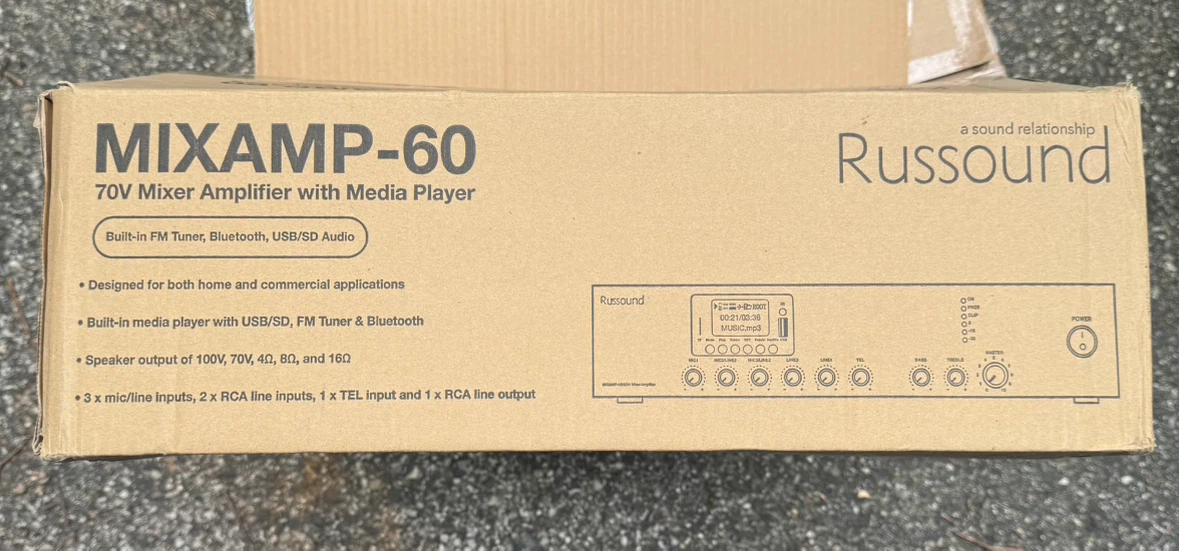 Russound MIXAMP-60 70V Mixer Amplifier - photo 4