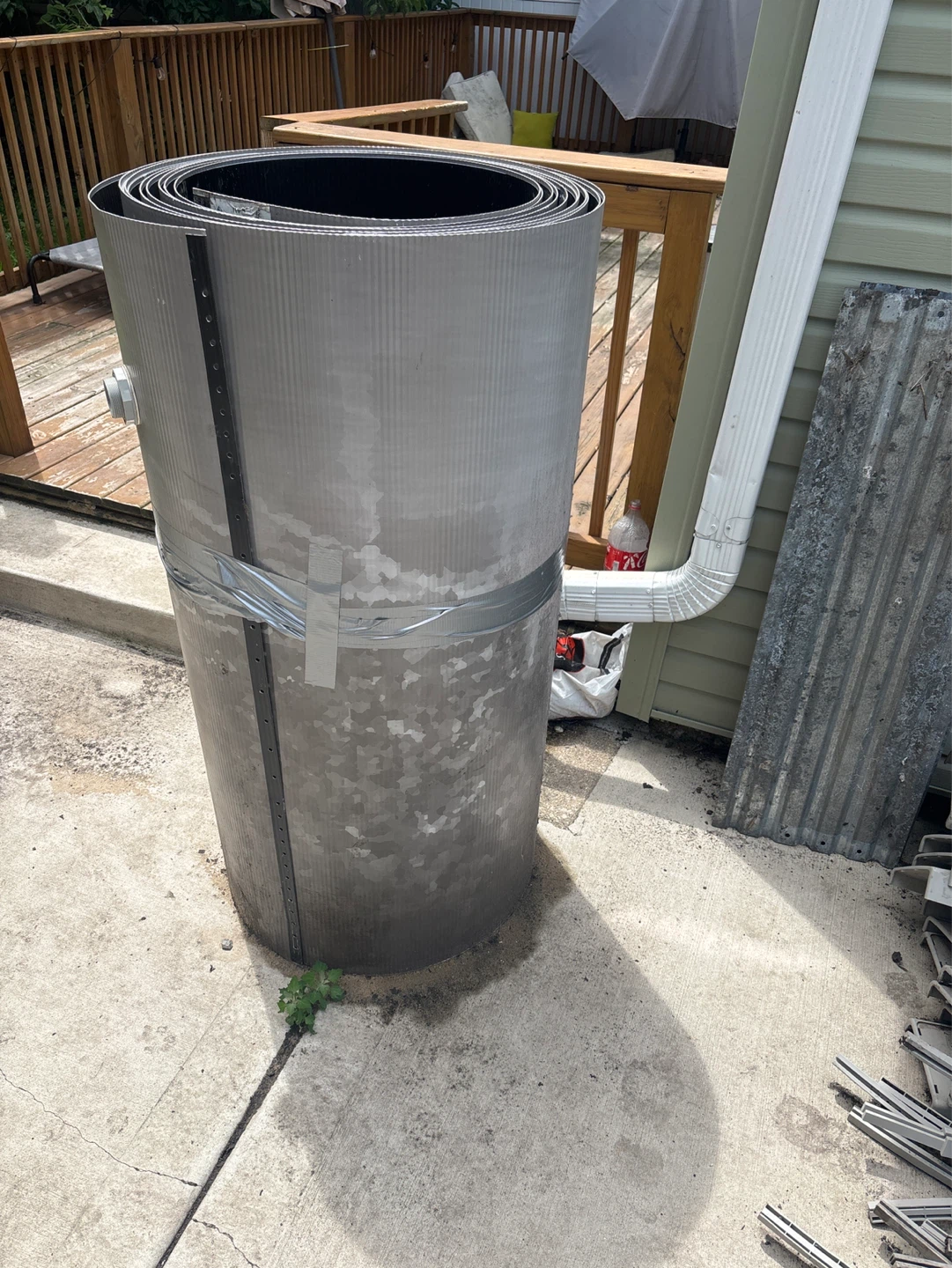 20x30 pool needs a liner already disassembled. - photo 5