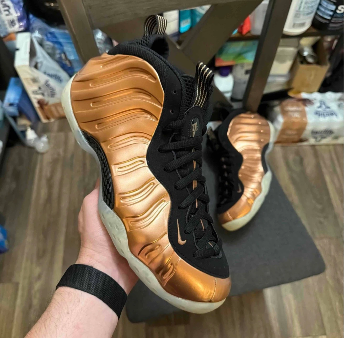 Nike Air Foamposite Pro Copper Sneakers - photo 4
