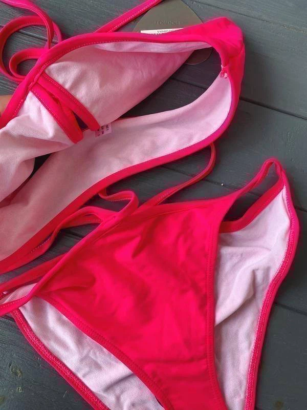 Goddiva London Bright Pink Swimsuit (ASOS) – Size S - photo 4