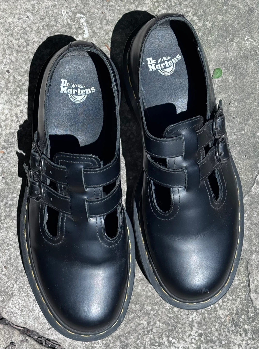 Dr. Martens 8065 BEX SMOOTH LEATHER PLATFORM MARY JANE SHOES 9 - photo 2